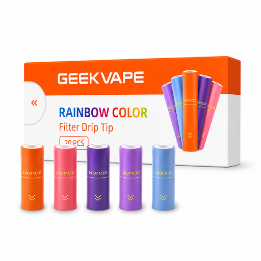 [18080] GEEKVAPE Filter Drip Tip Rainbow Color (20pcs/pack)